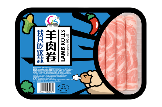 Frozen Lamb Rolls 400g – Thin Sliced Halal Lamb Roll for  hotpot, BBQ, bulgogi, stir-fry, jeongol, or shabu-shabu – Kinda Foods